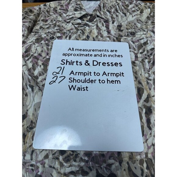 Chico's Trucker Style Animal Print Abstract Jacket Size 3 US XL - Picture 9 of 9